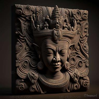 3D model Cambodia  Kingdom of Cambodia (STL)